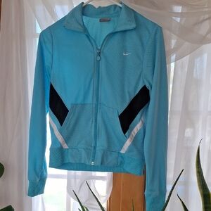 Nike Women's Blue Zip Down Jacket